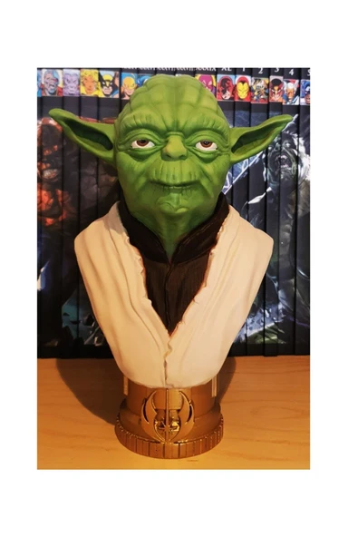 TuransoyCraft Master Yoda Boyalı Büst 25 Cm (dev Boy) ürün görseli 1