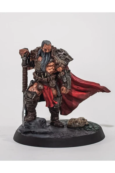 TuransoyCraft Barbarian Chieftain Boyalı Figür 20 Cm ürün görseli 1