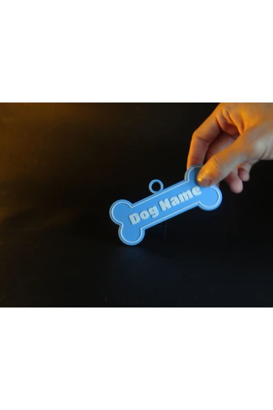 TuransoyCraft İsme Özel Köpek İsimlik Künyesi Köpek Tasması Kemik İsimlik ürün görseli 1