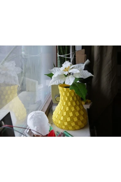 TuransoyCraft Pixerstick Kübik Dekoratif Vazo ürün görseli 1
