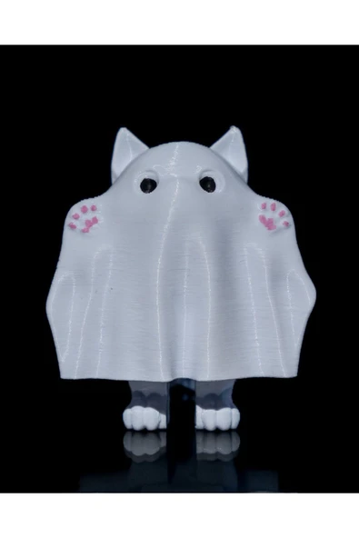 TuransoyCraft Cadılar Bayramı Hayalet Kedi Hareketli Oyuncak 13 CM ürün görseli 1