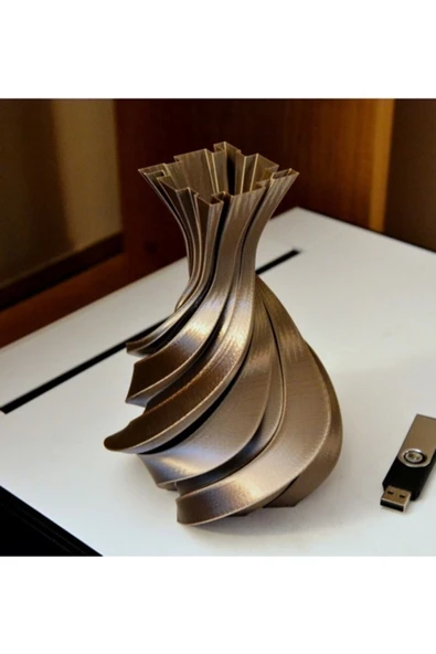 TuransoyCraft Kozmik Modern Dekoratif Vazo (1 Adet) ürün görseli 1