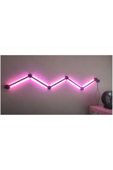 TuransoyCraft Gamer Room Dekoratif Hexa Duvar Işık Barı ürün görseli 1