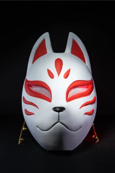 TuransoyCraft Kitsune Maske Boyalı Giyilebilir ürün görseli 1