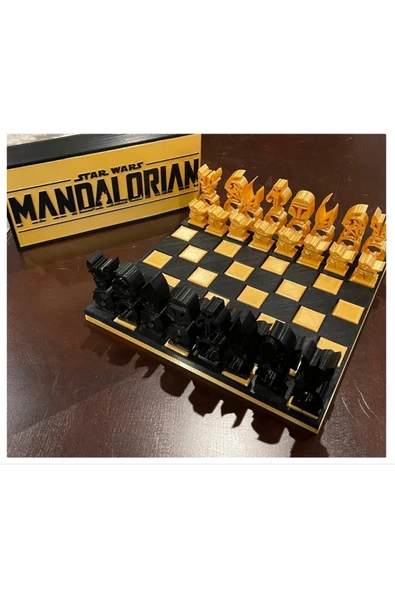 TuransoyCraft Mandalorian Star Wars Satranç Seti Çantalı Özel Seri ürün görseli 1