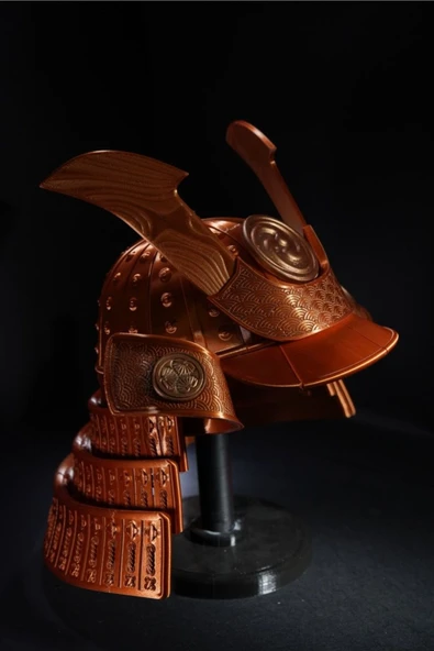 TuransoyCraft Kabuto Samuray Giyilebilir Kaskı -Standlı ürün görseli 1