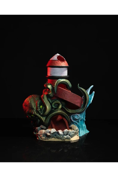 TuransoyCraft Sualtı Ahtapot Kolları Zar Kulesi Kraken Zar Atıcı Masaüstü Dekoratif Obje ürün görseli 1