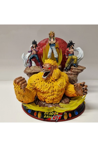 TuransoyCraft Dragon Ball GT Figür Dragon Ball Goku ve Vegeta SSJ4 Gogeta Obje 30CM Dev Boy ürün görseli 1