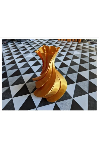 TuransoyCraft Kozmik Modern Dekoratif Vazo (1 Adet) ürün görseli 1