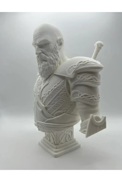 TuransoyCraft Kratos Büst Figür 15 Cm - Resim 2