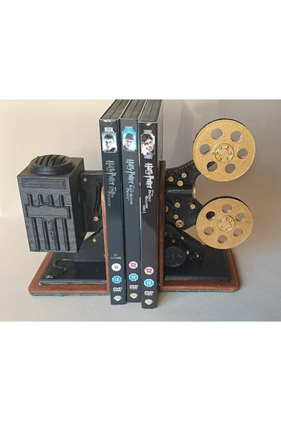 TuransoyCraft Film Makinesi Kitap Tutucu 10 Cm ürün görseli 1