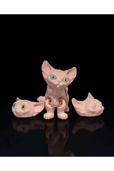 TuransoyCraft Sphynx Hareketli Kedi Figürü ürün görseli 1