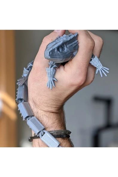 TuransoyCraft Hareketli Timsah Ejderi Oyuncak 34 Cm (BÜYÜK BOY) ürün görseli 1