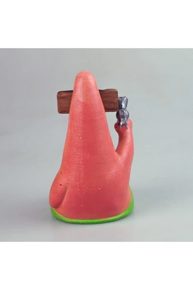 TuransoyCraft Spongebob Hammered Patrick Boyalı Figür 15 cm - Resim 4