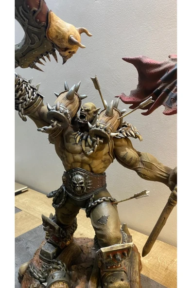 TuransoyCraft World Of Warcraft Hellscream Figür WOW Garrosh Hellscream Obje 25CM Büyük Boy ürün görseli 1