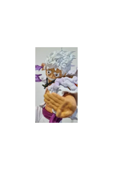 Plasteel Monkey D. Luffy / Nika/ Gear 5/one Piece/figür - Resim 3