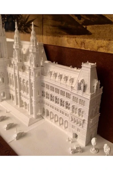 TuransoyCraft Viyana Belediye Binası Rathaus Minyatürü Dev Boy ürün görseli 1