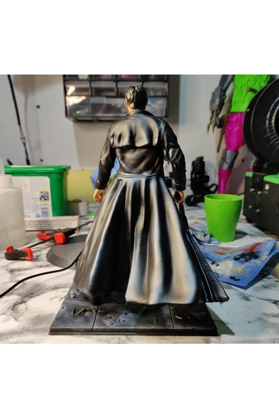 TuransoyCraft The Matrix Neo Boyalı Figür 25 cm Dev Boy - Resim 2