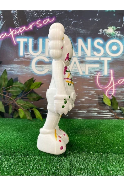 TuransoyCraft Kaws Thinking Boyalı Figür 23 CM BOY - Resim 6