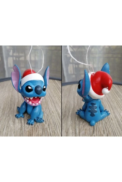 TuransoyCraft Stitch Stiç Yılbaşı Ağacı Süsü 15 Cm ürün görseli 1