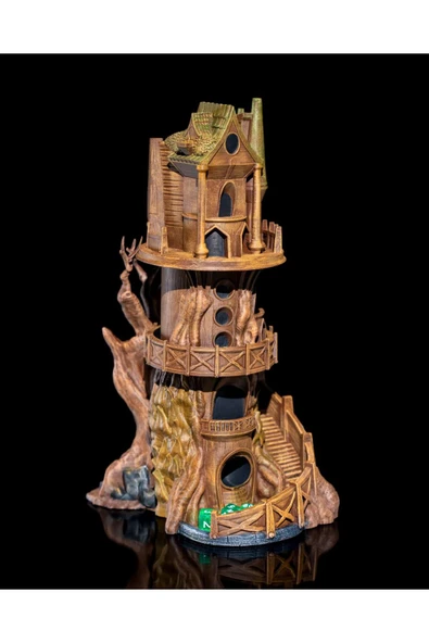 TuransoyCraft Peri Ağaç Evi İzleme Zar Kulesi - The Watch Tower 20 Cm (Dev Boy) ürün görseli 1