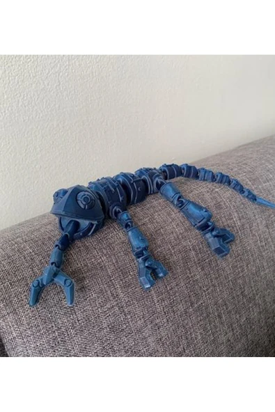 TuransoyCraft Bukalemun Oyuncak Hareketli Bukalemun Oyuncak Steampunk Bukalemun Oyuncak 17CM ürün görseli 1