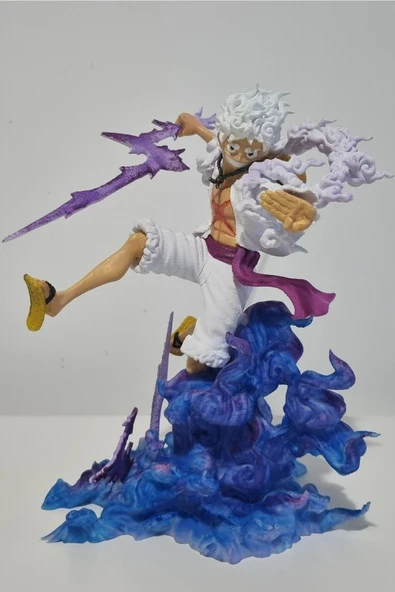 Plasteel Monkey D. Luffy / Nika/ Gear 5/one Piece/figür - Resim 2