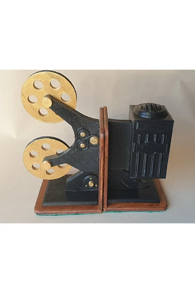TuransoyCraft Film Makinesi Kitap Tutucu 10 Cm - Resim 4
