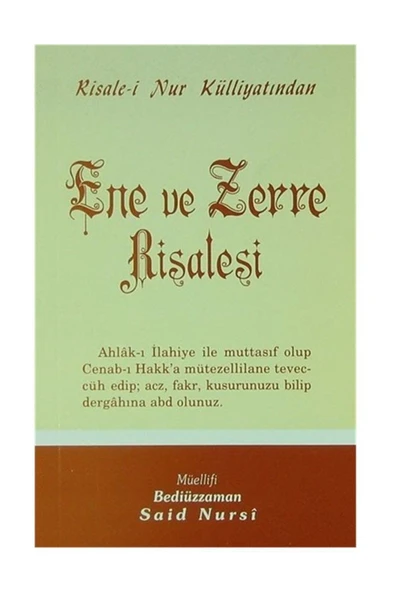 Envar Neşriyat Ene Ve Zerre Risalesi - Orta Boy (kod:436) ürün görseli 1