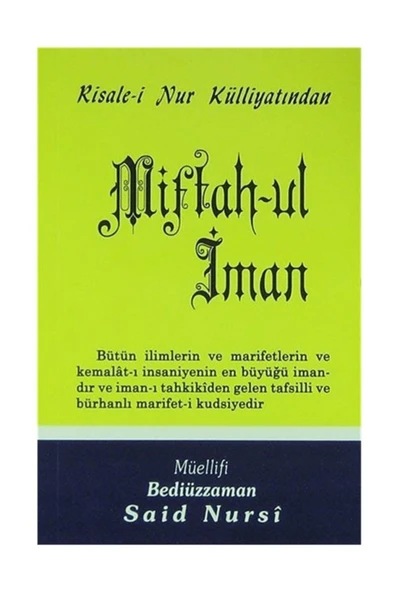 Envar Neşriyat MİFTAH-ÜL İMAN RİSALESİ ORTA BOY KARTON KAPAK - ENVAR NEŞRİYAT ürün görseli 1
