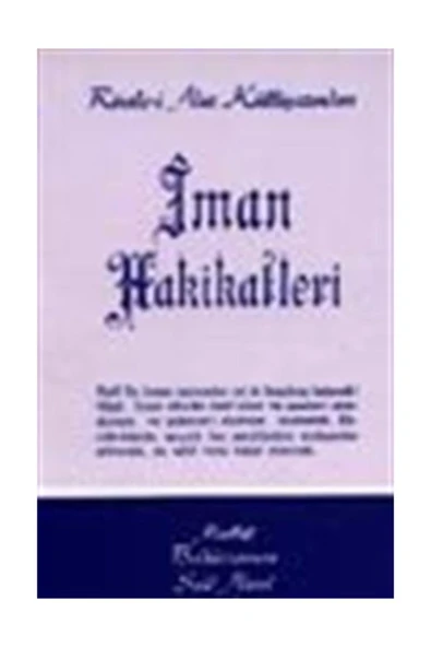 Envar Neşriyat Iman Hakikatleri/ Cep Boy ürün görseli 1