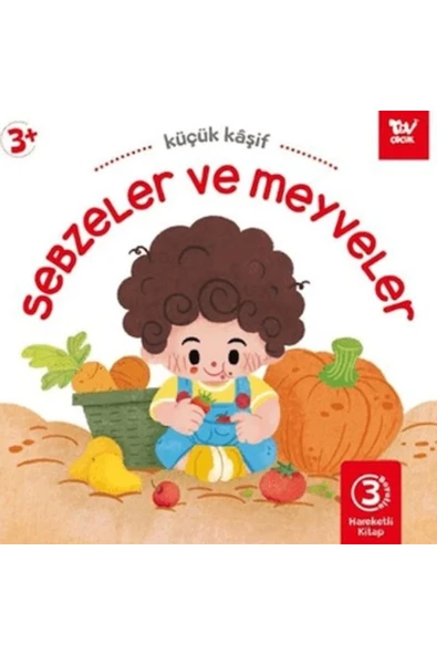 Türkiye Diyanet Vakfı Yayınları Hareketli Kitap 3d Küçük Kaşif  Sebzeler ve Meyveler ürün görseli 1