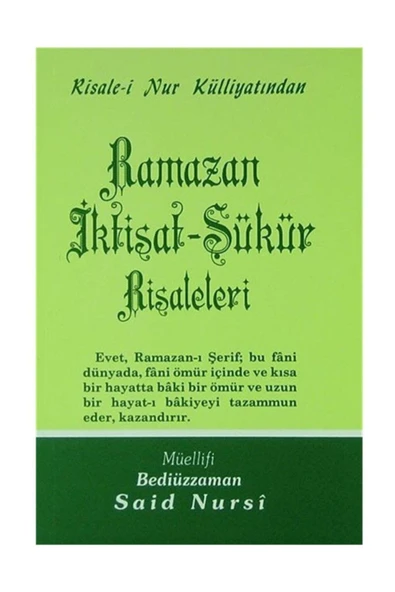 Envar Neşriyat Ramazan Iktisat-şükür Risaleleri - Orta Boy (kod:424) ürün görseli 1