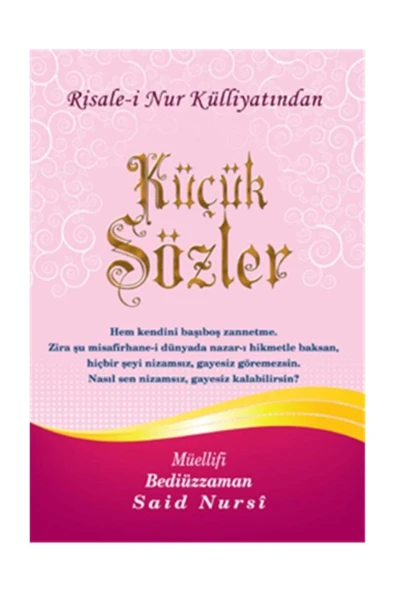Envar Neşriyat Küçük Sözler Büyük Ebat(16x24)karton Kapak- ürün görseli 1