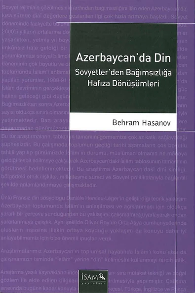 Türkiye Diyanet Vakfı Yayınları Azerbaycanda Din Sovyetlerden Bağımsızlığa Hafıza Dönüşümleri ürün görseli 1