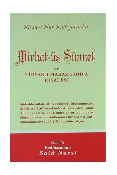 Envar Neşriyat Mirkat-üs Sünnet Ve Tiryak-ı Maraz-ı Bid'a Risalesi - Orta Boy (kod:408) ürün görseli 1