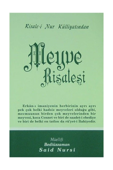 Envar Neşriyat Meyve Risalesi - Orta Boy (kod:412) ürün görseli 1