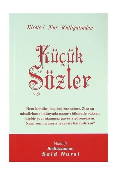 Envar Neşriyat Küçük Sözler Orta Boy (Kod:421) ürün görseli 1