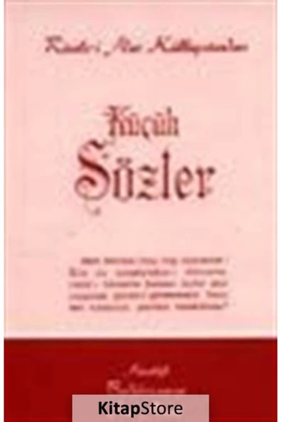 Envar Neşriyat Küçük Sözler / Cep Boy (kod:521) ürün görseli 1
