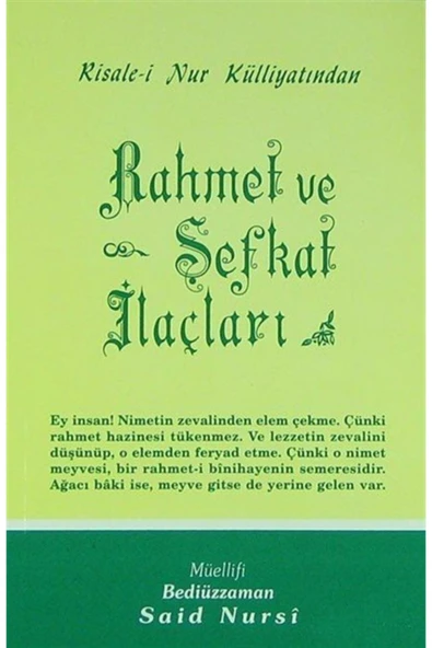 Envar Neşriyat Rahmet ve Şefkat İlaçları - Orta Boy (Kod:420) ürün görseli 1