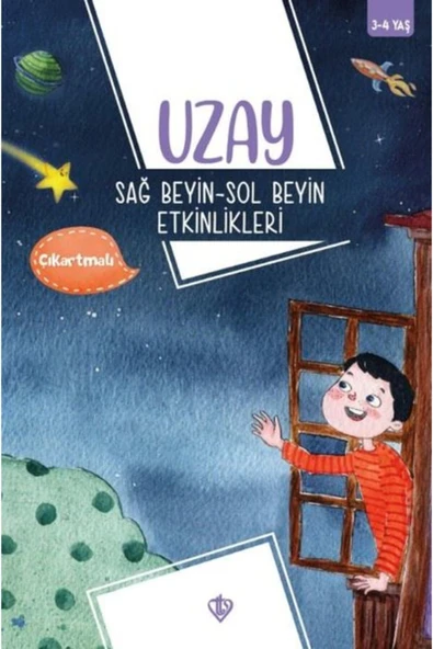 Türkiye Diyanet Vakfı Yayınları Uzay - Sağ Beyin - Sol Beyin Etkinlikleri-Çıkartmalı - 3 - 4 Yaş ürün görseli 1
