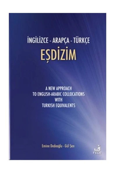 Fecr Yayınevi İngilizce-Arapça-Türkçe Eşdizim ürün görseli 1