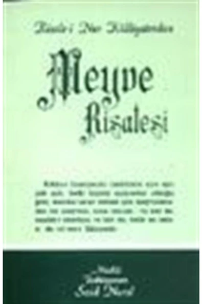 Envar Neşriyat Meyve Risalesi/ Cep Boy (kod:510) ürün görseli 1