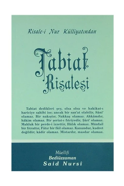 Envar Neşriyat Tabiat Risalesi - Orta Boy (kod:437) ürün görseli 1