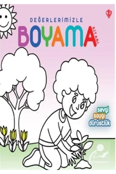 Diyanet Vakfı Yayınları Değerlerimizle Boyama Kitabı / Sevgi, Saygı, Dürüstlük ürün görseli 1