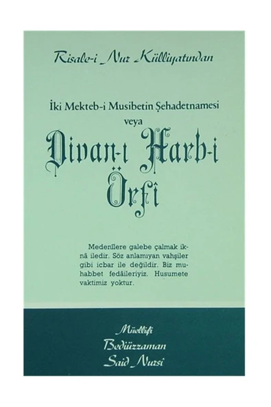 Envar Neşriyat Iki Mekteb-i Musibetin Şehadetnamesi Veya Divan-ı Harb-i Örfi - Orta Boy (kod:432) ürün görseli 1
