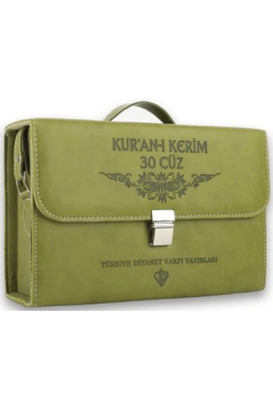 Türkiye Diyanet Vakfı Yayınları Kuranı Kerim Orta Boy 30 Cüz Yeşil Çanta Kare Kodlu / 9786254286490 ürün görseli 1
