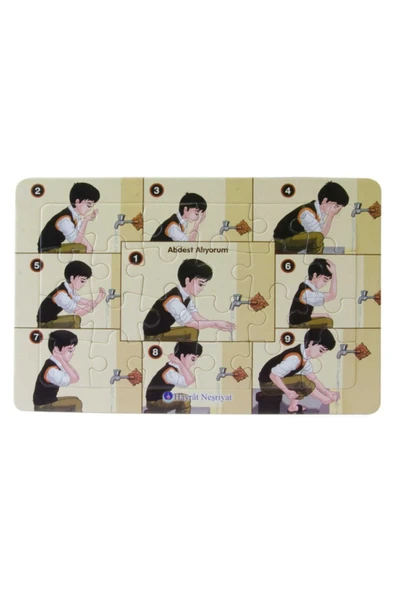 Hayrat Neşriyat Ahmet Abdest Alıyor 24 Parça Yapboz (- 18,3 X 27,8 Cm Ebadında) ürün görseli 1