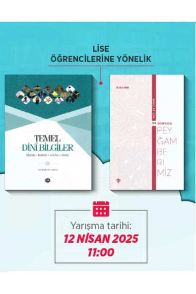 Diyanet İşleri Başkanlığı UMRE ÖDÜLLÜ YARIŞMA İÇİN-DİYANET TEMEL DİNİ BİLGİLER - 99 SORUDA PEYGAMBERİMİZ ürün görseli 1
