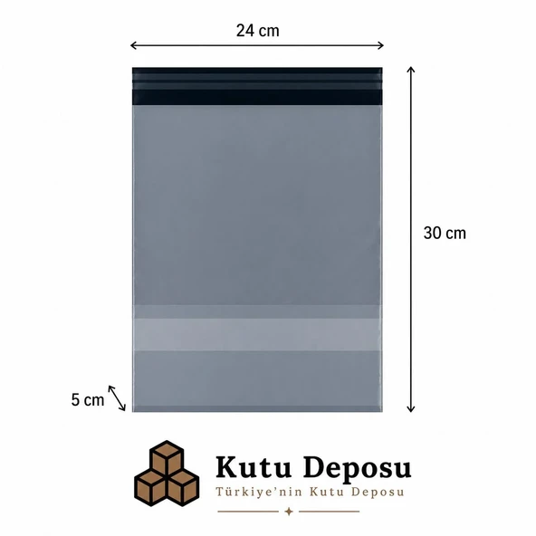 24x30x5 cm Cepli Kargo Poşeti (100 ADET) ürün görseli 1